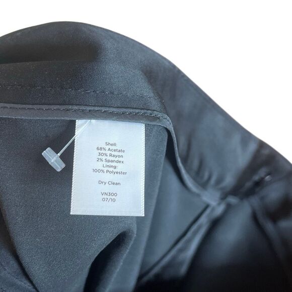 Talbots NWT Signature Low Rise Flat Front Cropped Trouser Pants Black Size 4P - Picture 8 of 11